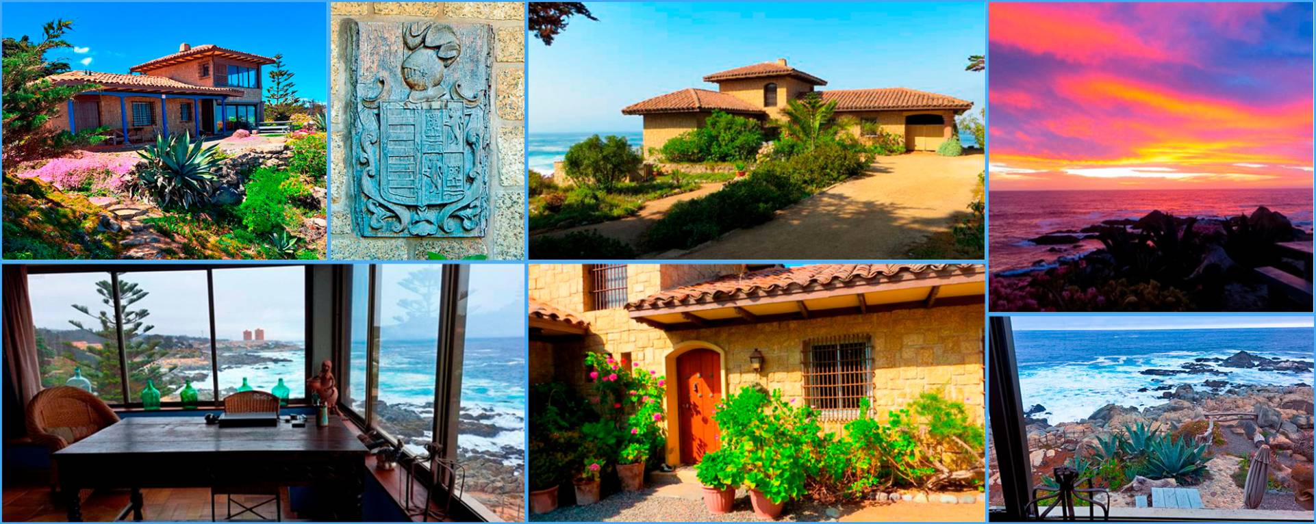 Casa única en su estilo en isla negra. Primera línea al mar 2880 m² totales - 4 dormitorios - 3 baños